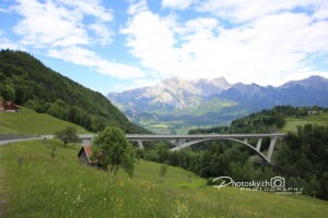 Die neue Brücke bei Bad Ragaz